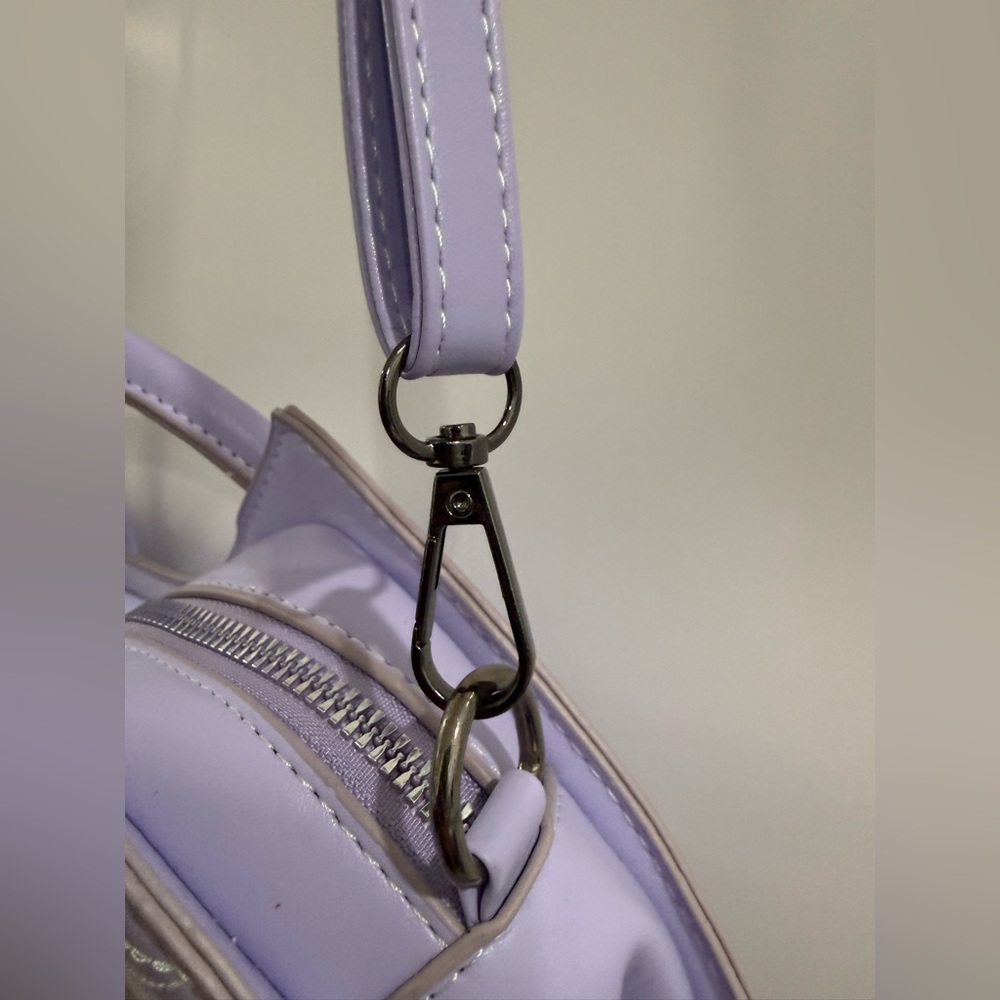 No Brand bright lavender bat / spiderweb purse w/ adjustable strap - Picture 8 of 16
